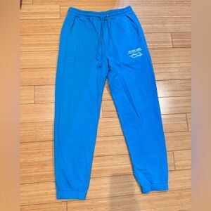 Helmut Lang Knot Joggers Blue Cotton Sweatpants Men’s Size M Logo